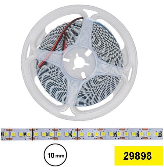 Лента светодиодная 12V 15,5W 2835-180-6500K 10mm SPF (цена за 1метр из 5метров на катушке)