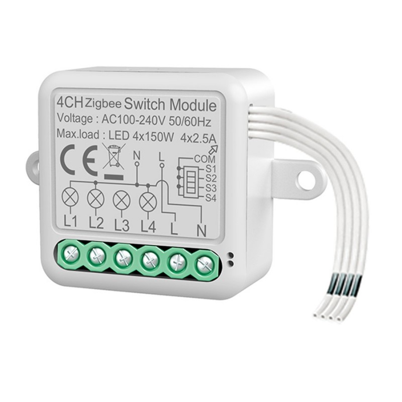 Реле 4-х канальное 4CH WI-FI SWITCH MODULE УМНЫЙ-ДОМ max4150W max42,5A IP20 SPF10540