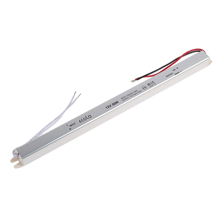 Ecola LED strip Power Supply 25W 220V-12V IP20 длинный и тонкий блок питания для светодиодной ленты