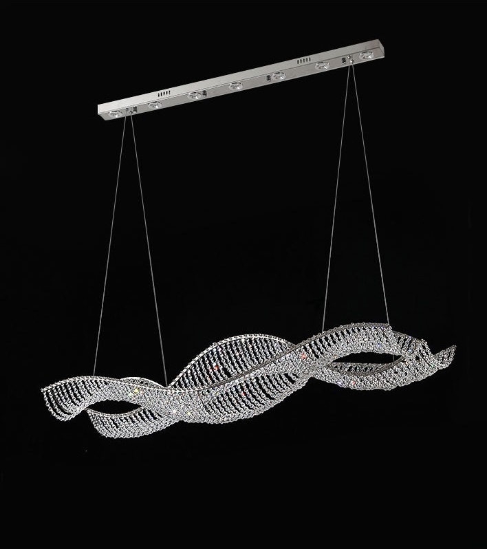 Светильник подвесной светодиодный ElegantLight DZN-11178 ЗОЛОТО ` D1200*380/H2000/2/LED/50W/3000-650