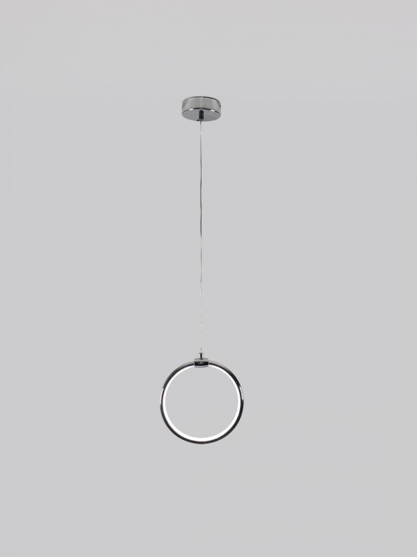 Светильник подвесной SPF-8660 CHROME/РОМ ` D200/H1500/1/LED/8W 22-08 HOOP1