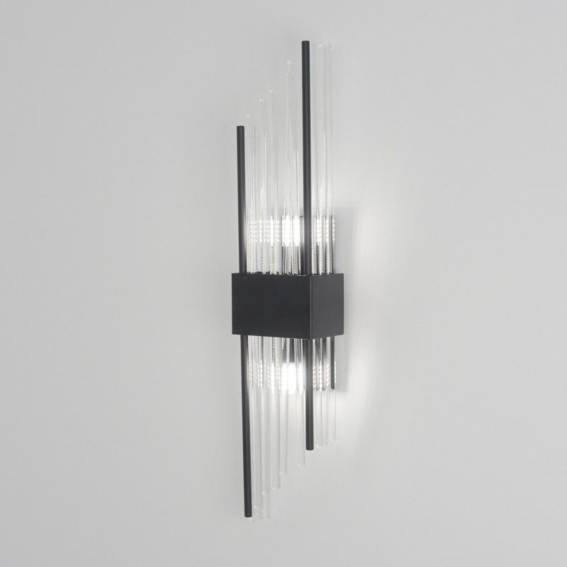 Светильник настенный ElegantLight DZN-4437 BLACK/ЧЕРНЫЙ D110/H600/2/G9/20W NEAT 24-12
