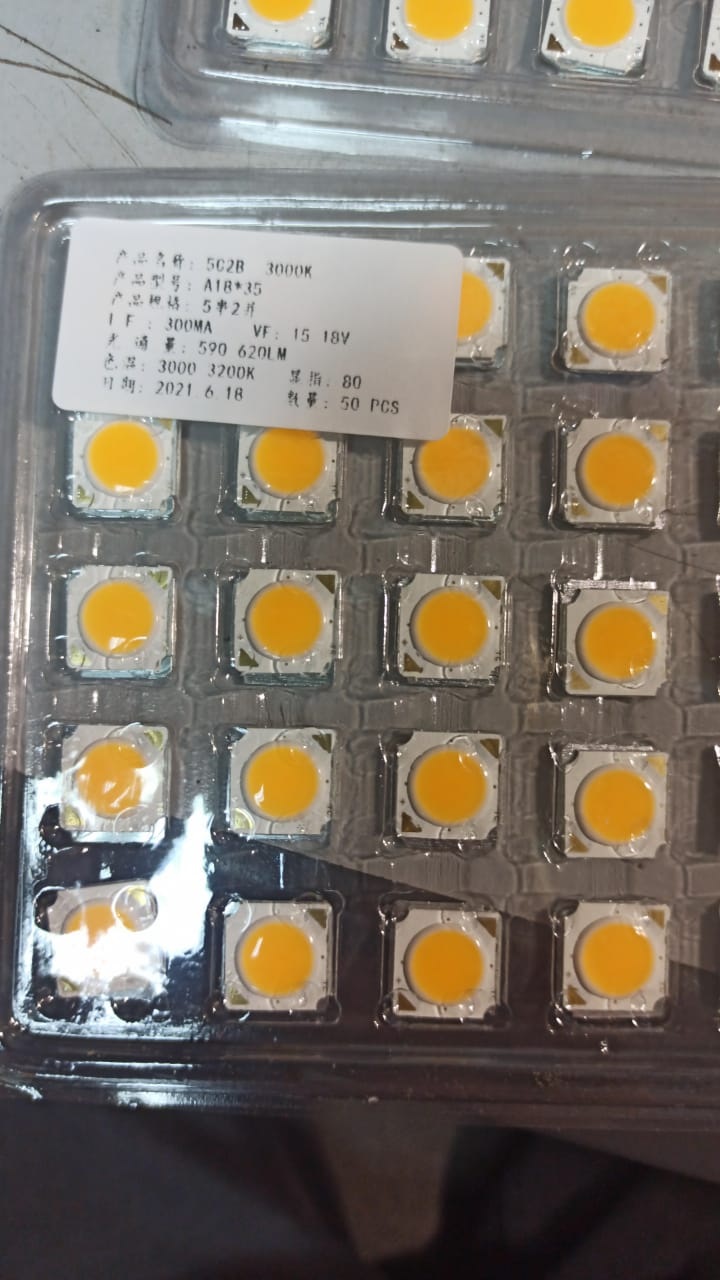 Светодиод 5W 3000-3200K 300mA SPFR