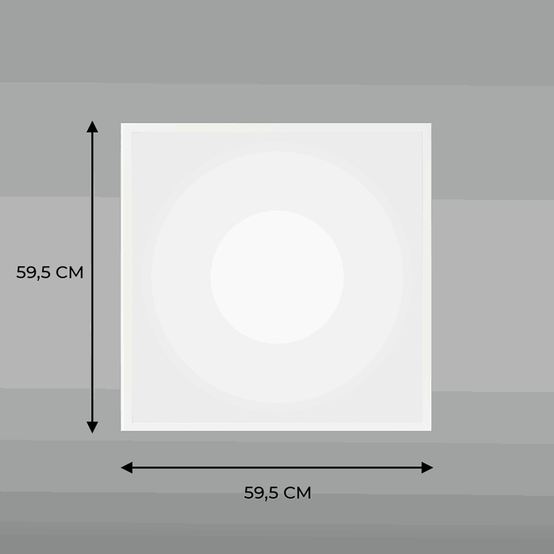 Универсальный светильник UNI-595х595х19мм 36Вт 6500К 3200Лм IP40 ОПАЛ СириусА (6шт) RSP