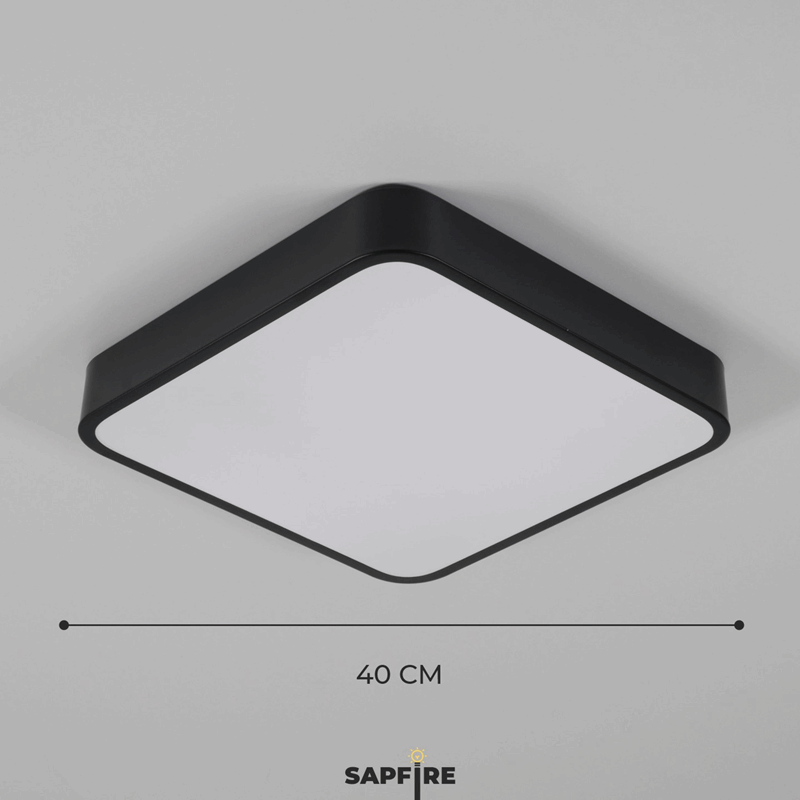 Светильник потолочный SAPFIR SPF-9445 ЧЕРНЫЙ ` D400/H50/1/LED/40W 2.4G COSMOPOLITAN SPFD