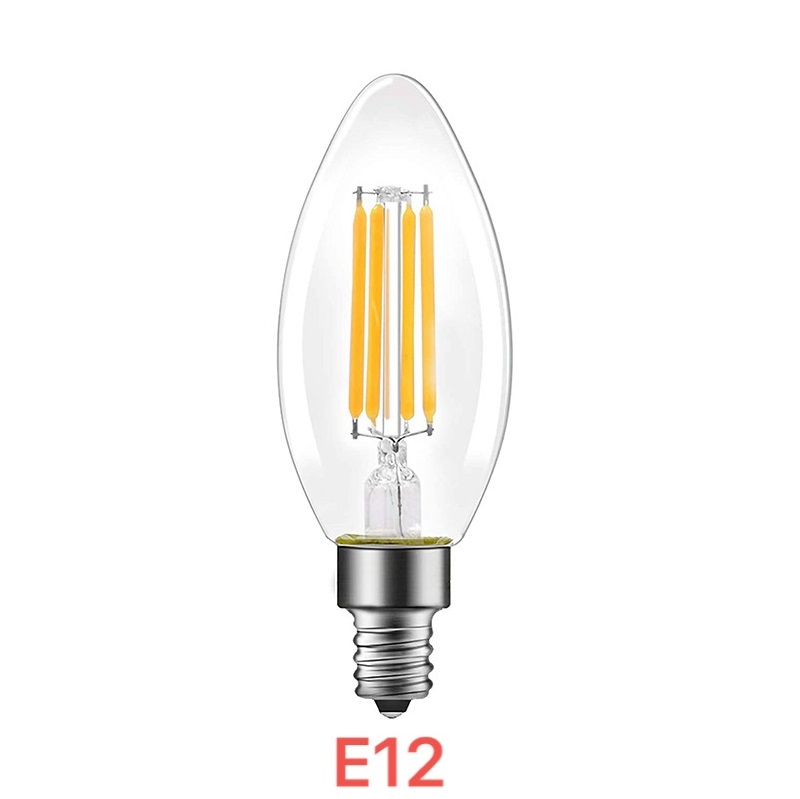 Лампа светодиодная 4W 2800K, E12, 25*90mm. 220V SPF 24-08